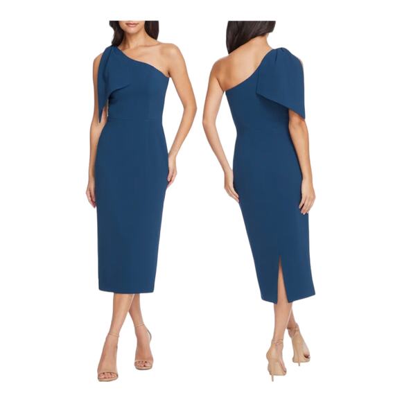 Dress the Population Tiffany One Shoulder Midi dress X-Large XL - Picture 1 of 5